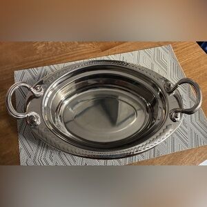 Bon Chef 5404-N Aluminum Oval Food Pan/ Serving Dish. Lafayette NJ